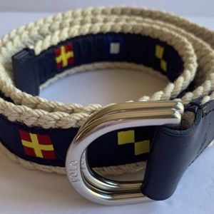 NWT Ralph Lauren Rope & Ribbon Belt, Med